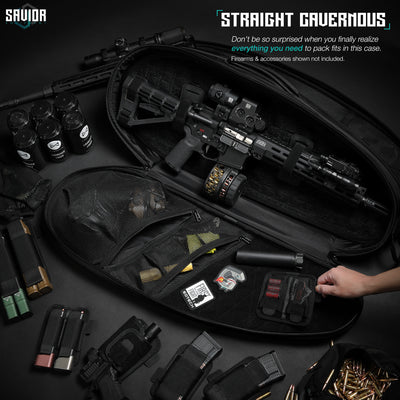 Straight Cavernous - Don’t be so surprised when you finally realize everything you need to pack fits in this one case. Firearms & accessories shown not included.
