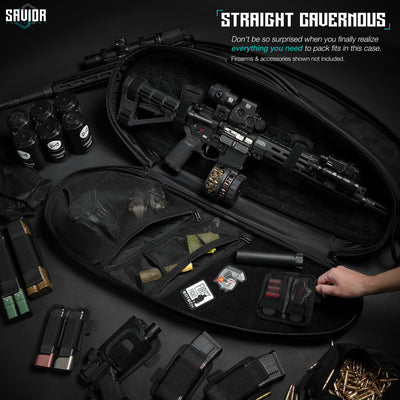 Straight Cavernous - Don?€?t be so surprised when you finally realize everything you need to pack fits in this one case. Firearms & accessories shown not included.#color_obsidian-black