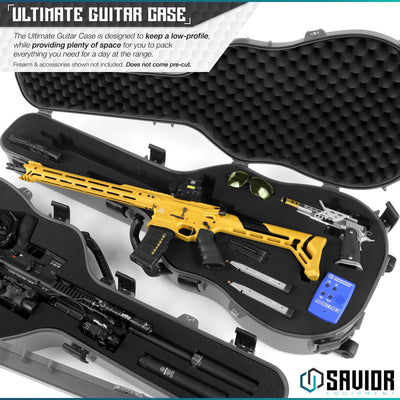 Ultimate Guitar Case - The Ultimate Guitar Case is Designed to Keep a Low-Profile, while Providing Plenty of Space For You to Pack Everything You Need For a Day at the Range. Firearms & Accessories shown not included. Does not come pre-cut.