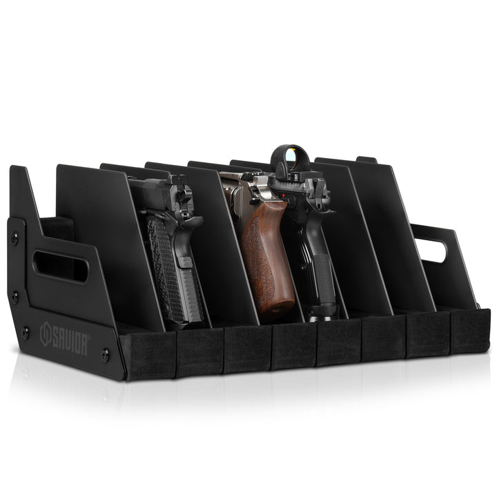 Pistol Rack - 8-Slot - Black#color_obsidian-black