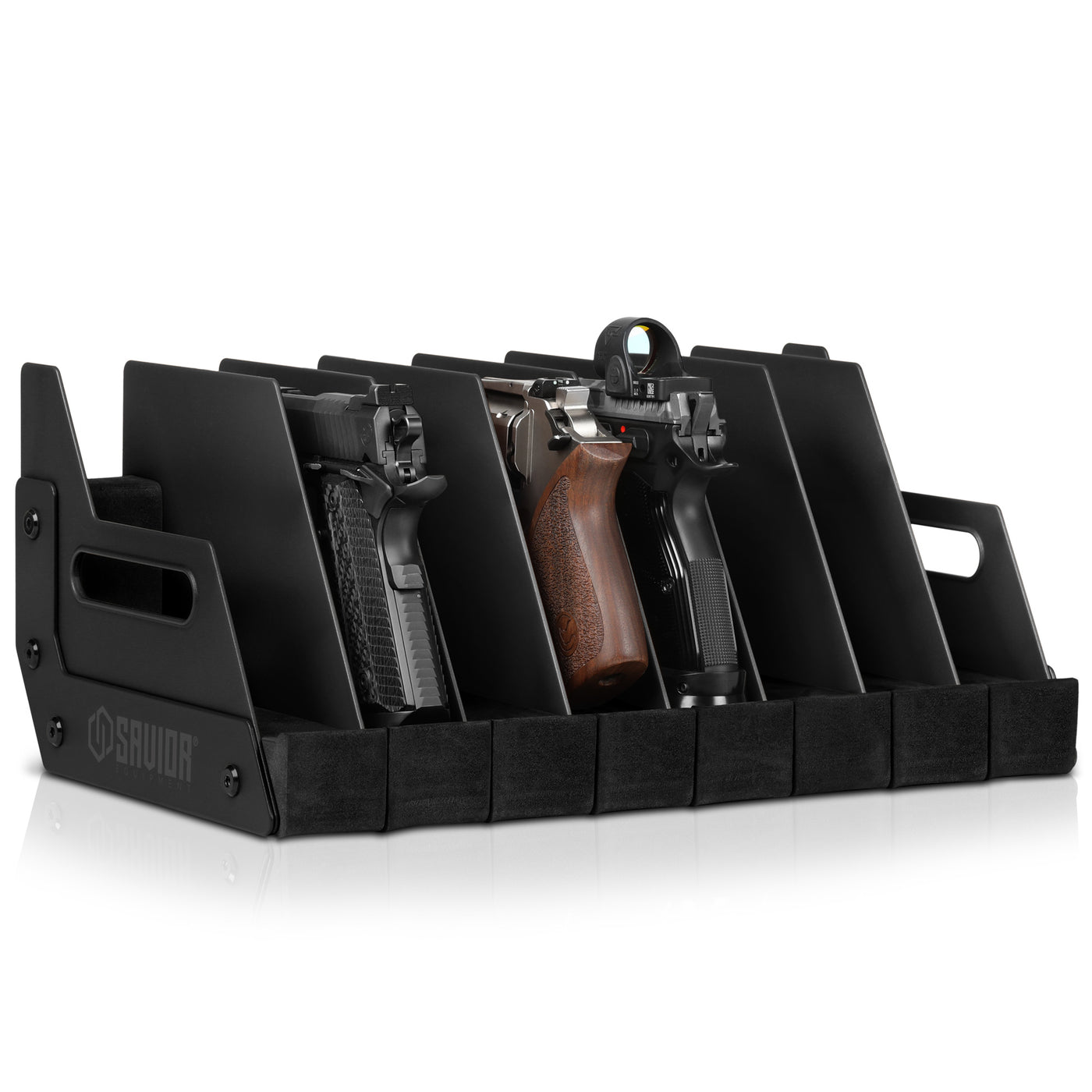 Pistol Rack - 8-Slot - Black