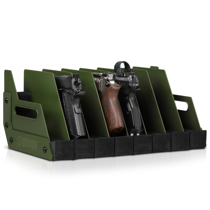 Pistol Rack - 8-Slot - Green#color_od-green