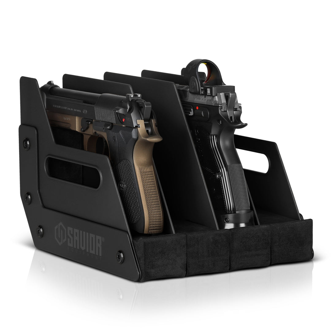 Pistol Rack - 4-Slot - Black#color_obsidian-black