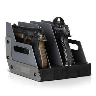 Pistol Rack - 4-Slot - Gray#color_sw-gray
