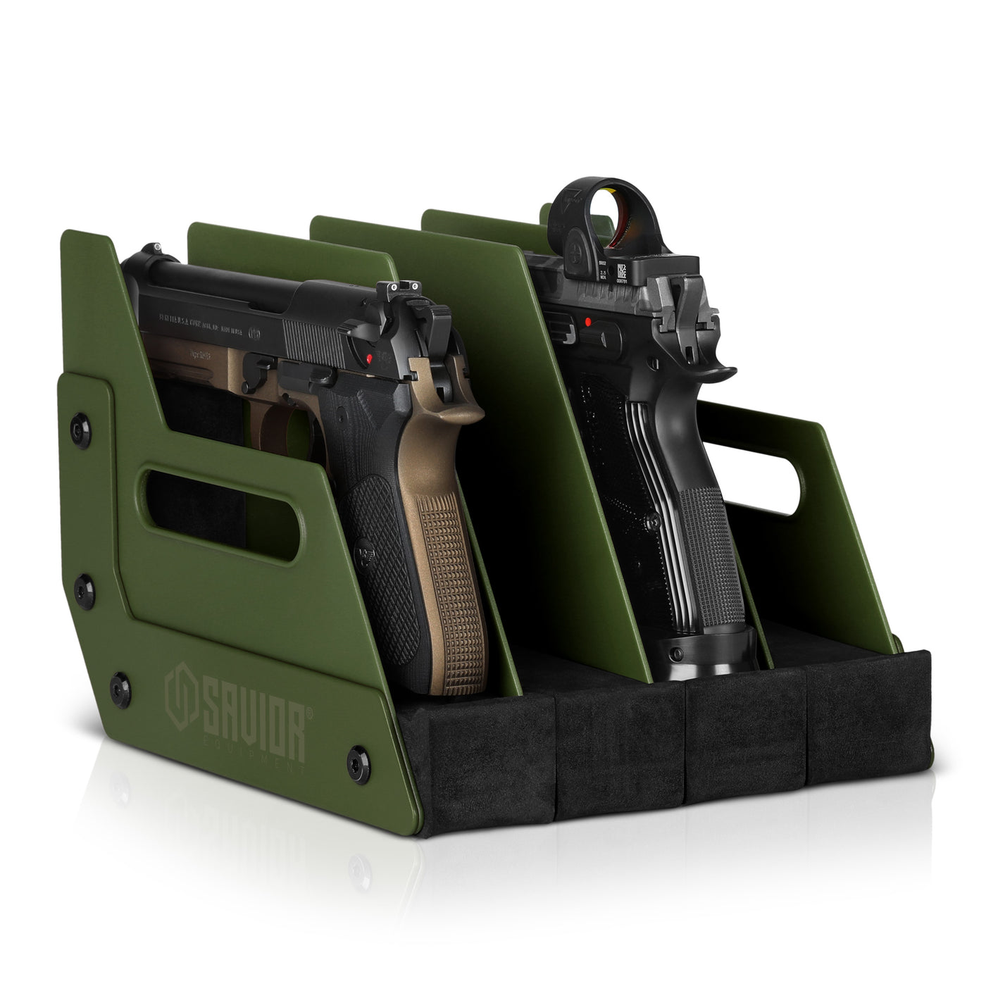 Pistol Rack - 4-Slot - Green