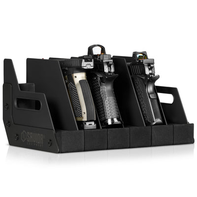 Pistol Rack - 6-Slot - Black