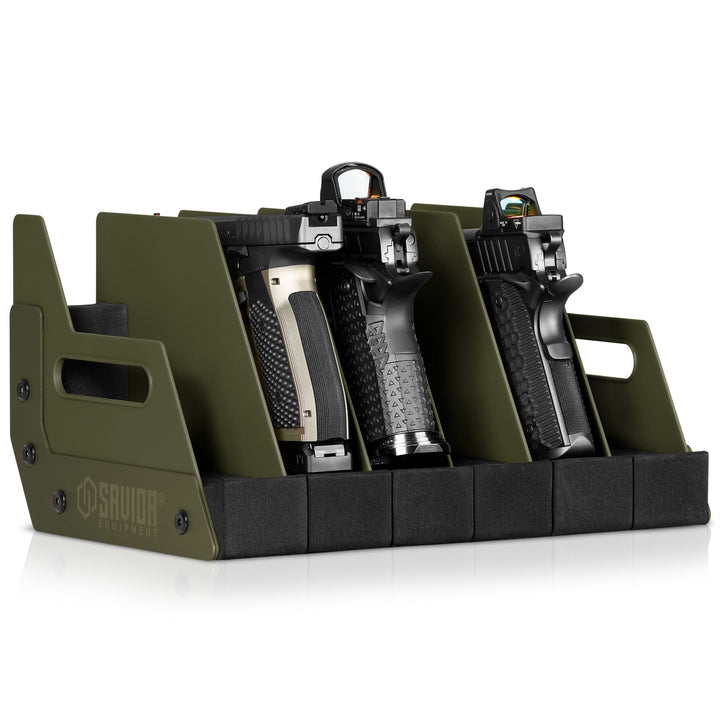 Pistol Rack - 6-Slot - Green#color_od-green