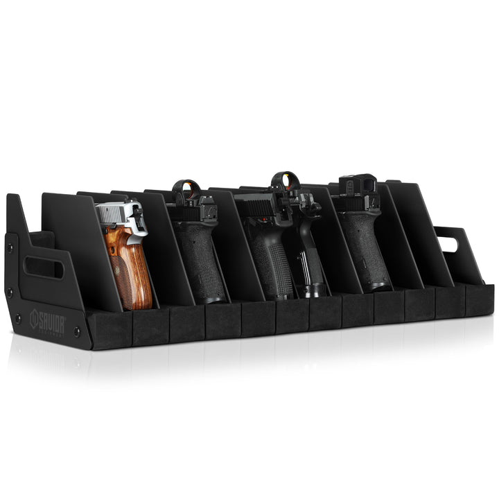 Pistol Rack - 12-Slot - Black#color_obsidian-black