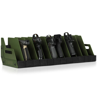 Pistol Rack - 12-Slot - Green