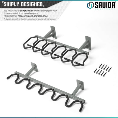 Simply Designed - We recommend using a level when installing your rack to make sure it is mounted properly. Remember to measure twice and drill once. A slanted rack will not function properly and is extremely dangerous. A slanted rack will not function properly and is extremely dangerous.