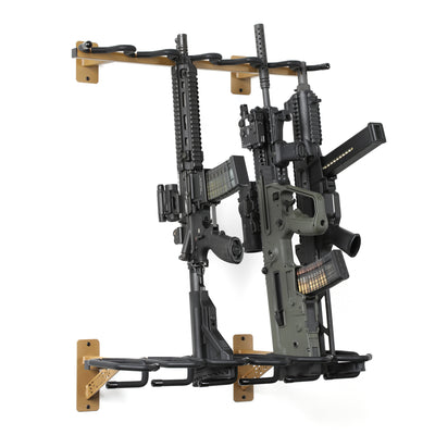Steel 6 Rifle Rack - Wall Mount - Tan