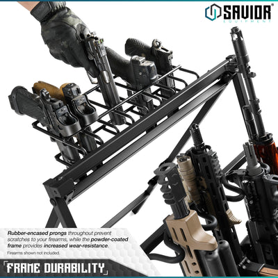 Pistol Rack Attachment for Shorty Rifle Rack - 8 Slots