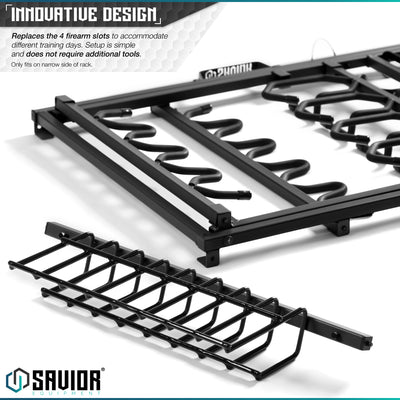 Pistol Rack Attachment for Shorty Rifle Rack - 8 Slots