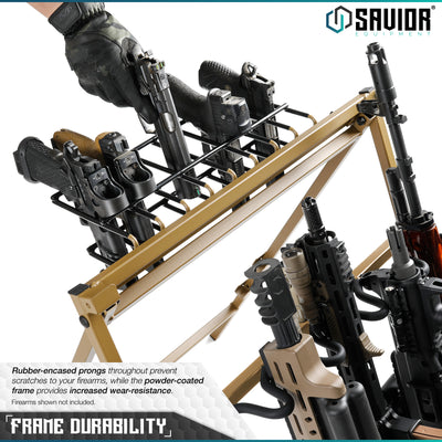 Pistol Rack Attachment for Shorty Rifle Rack - 8 Slots