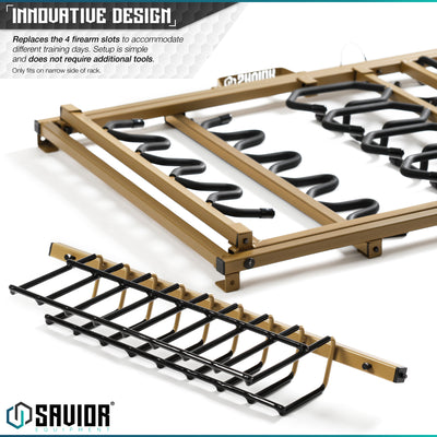 Pistol Rack Attachment for Shorty Rifle Rack - 8 Slots