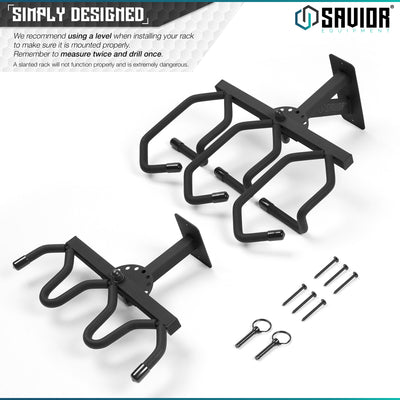 Simply Designed - We recommend using a level when installing your rack to make sure it is mounted properly. Remember to measure twice and drill once. A slanted rack will not function properly and is extremely dangerous.#color_obsidian-black