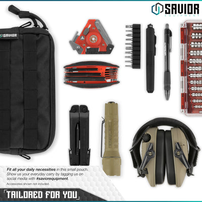 Tailored For You - Fit all your daily necessities in this small pouch. Show us your everyday carry by tagging us on social media with #saviorequipment. Accessories shown not included.