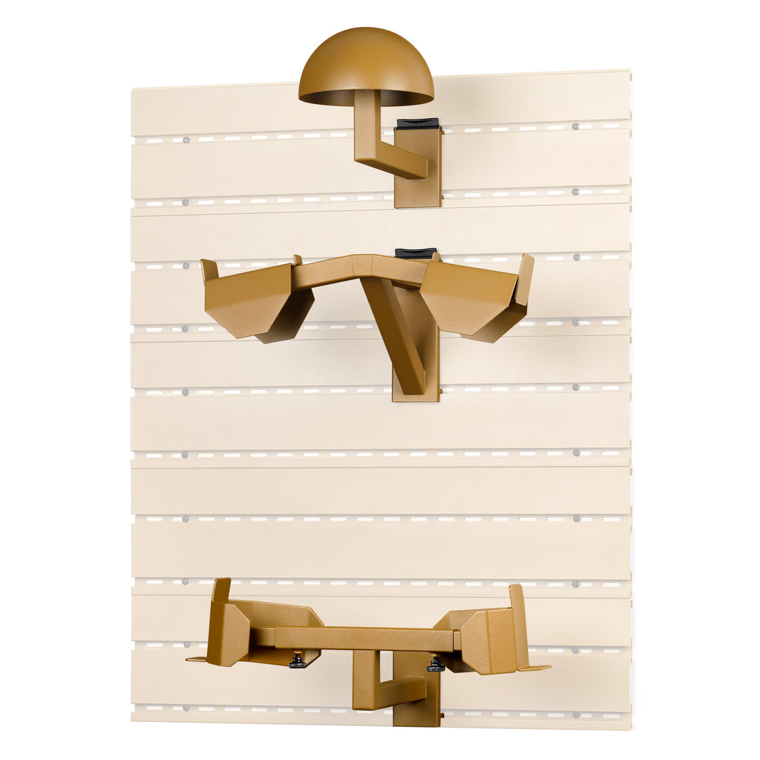 Wall Rack System Attachment - Tactical Gear Rack - Tan#color_ral-8000-tan