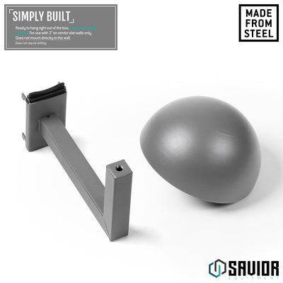 Simply Built - Ready to hand right out of the box, no tools or setup needed. For use with 3" on-center slat walls only. Does not mount directly to the wall.