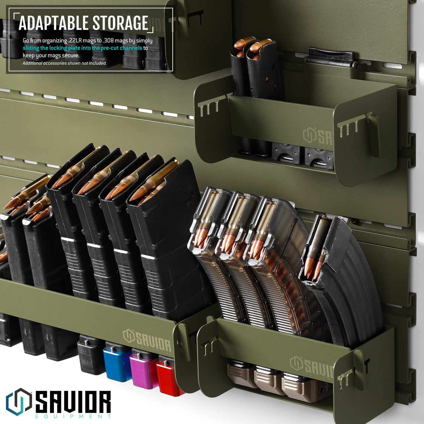 Savior Rifle Rack Lock Wall Rack System - Universal Mag Holder – Savior Equipment