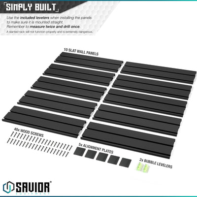 Simply Built - Use the included levelers when installing the panels to make sure it is mounted properly. Remember to measure twice and drill once.#color_obsidian-black