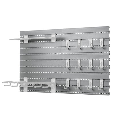 Wall Rack System - 10 Slat Wall Panels - SW Gray#color_sw-gray