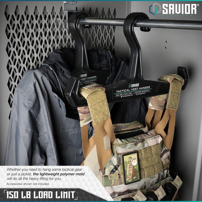 150 lbs. Load Limit - Whether you need to hang some gear or just a jacket, the lightweight polymer mold will do all the heavy lifting for you. Accessories shown not included.